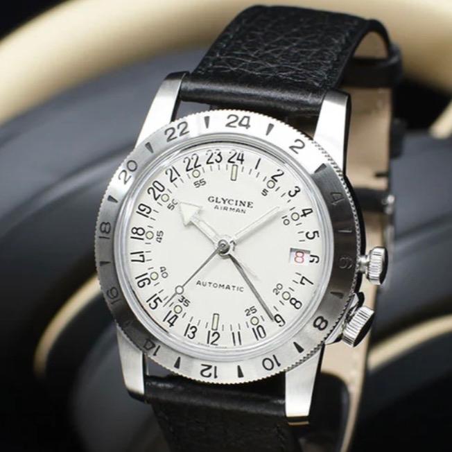 GLYCINE Airman No. 1 Cream GMT 36 Ref. GL0372