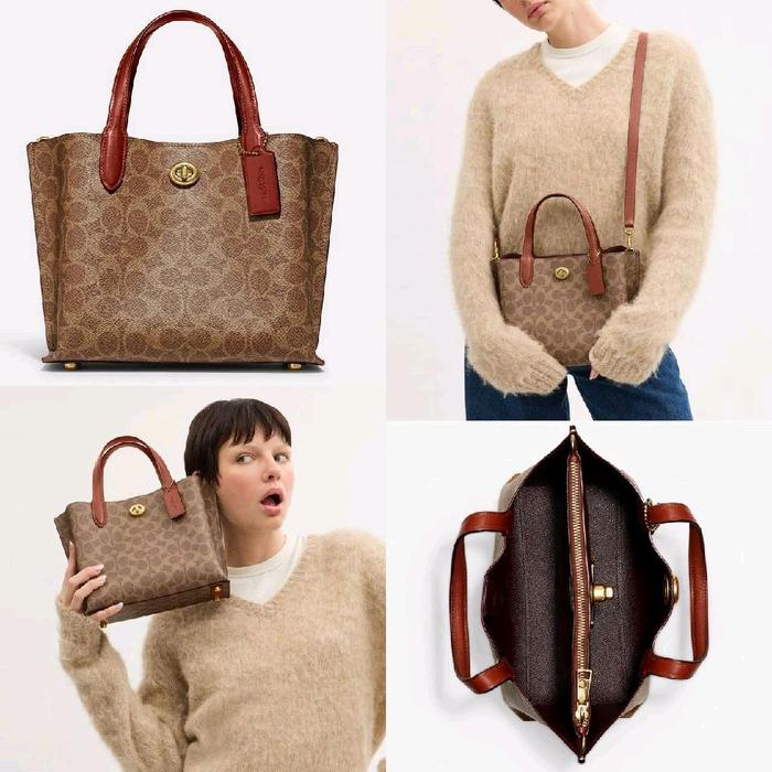 Tas Wanita Coach ORIGINAL USA Willow Tote Satchel Bag AUTHENTIC STORE