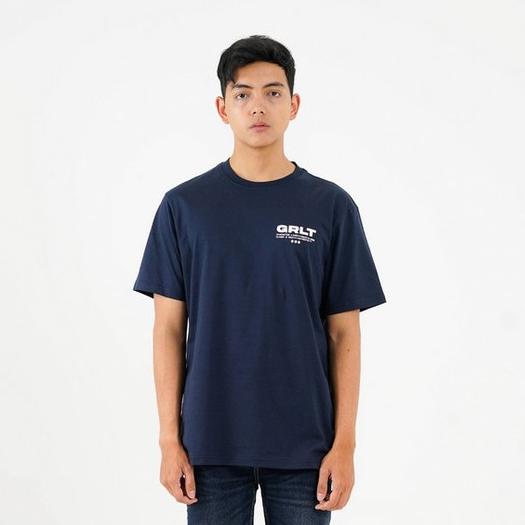 Greenlight Kaos Pria Lengan Pendek Regular Fit Katun Logo Script Mad OL-C241224