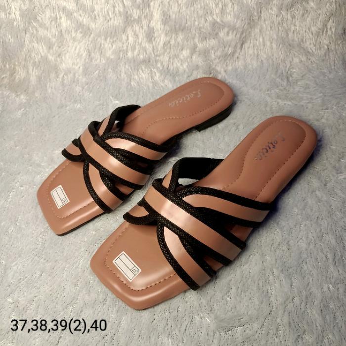 sandal wanita leticia coklat