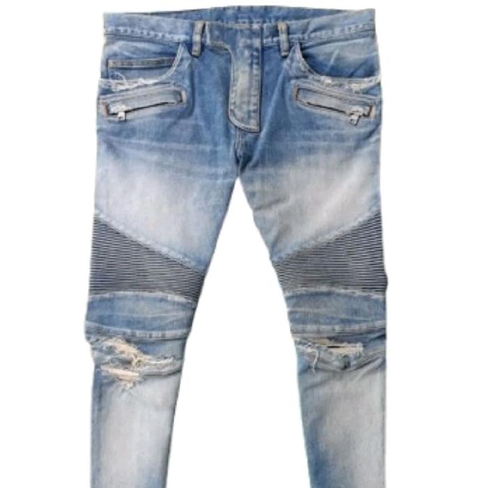 BALMAIN PARIS Biker Jeans