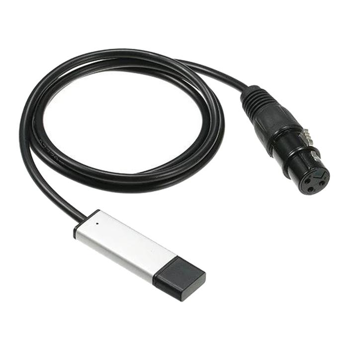Kabel Kontrol Lampu Panggung Adaptor Antarmuka DMX512 USB