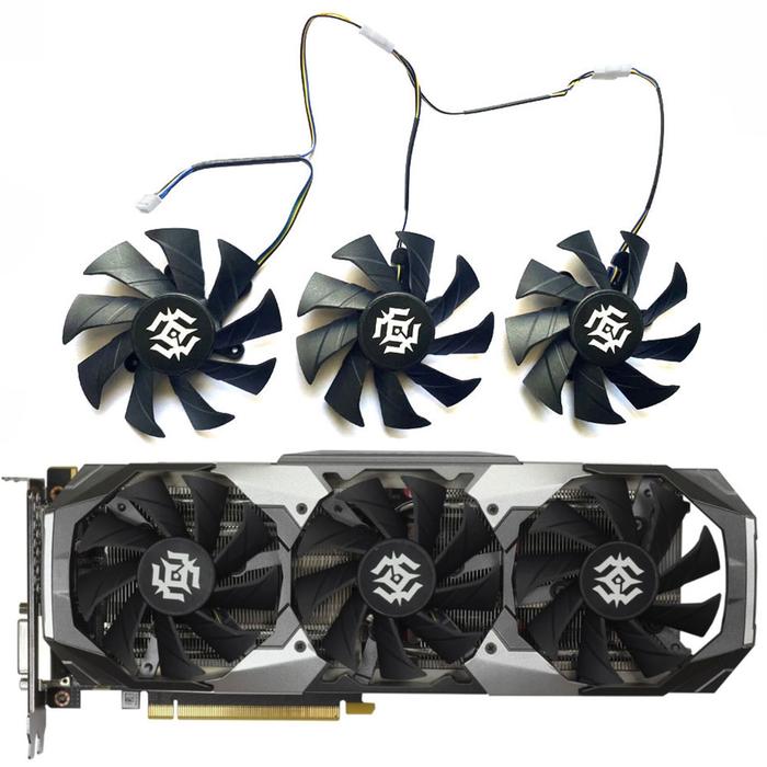3FAN/1SET 87MM GTX 1070 X-Gaming Fan，For zotac GeForce GTX 1060 1070 X-Gaming Graphics card cooling 