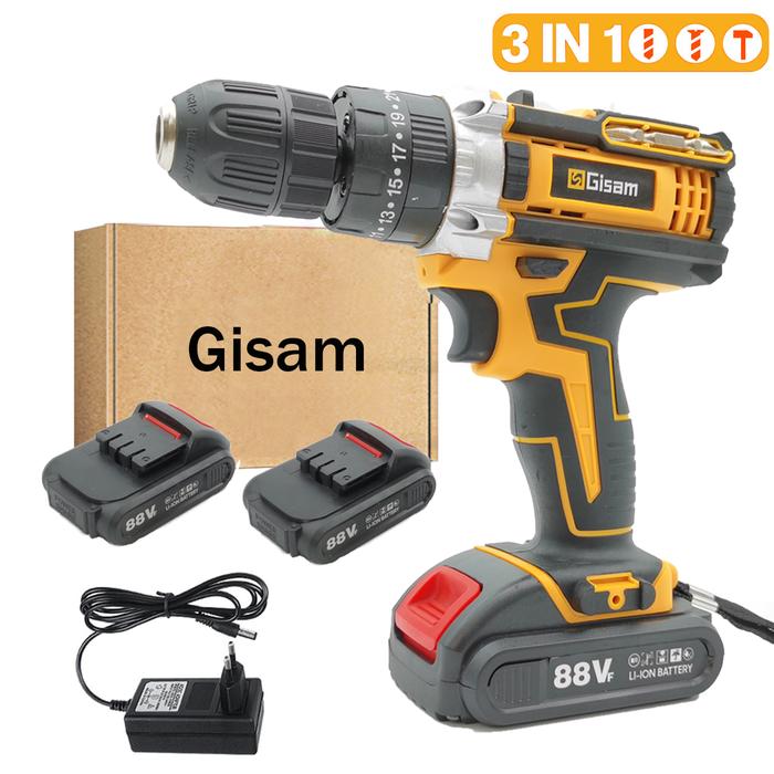 Cordless Battery Drill Electric Impact Drill Hammer Drill Screwdriver