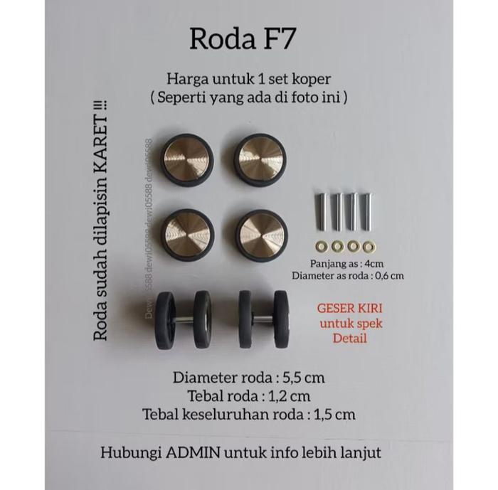 RODA DOBEL WHEEL, RODA KOPER, RODA REPLACEMENT, RODA CINCIN, RODA KOPER PASPORD