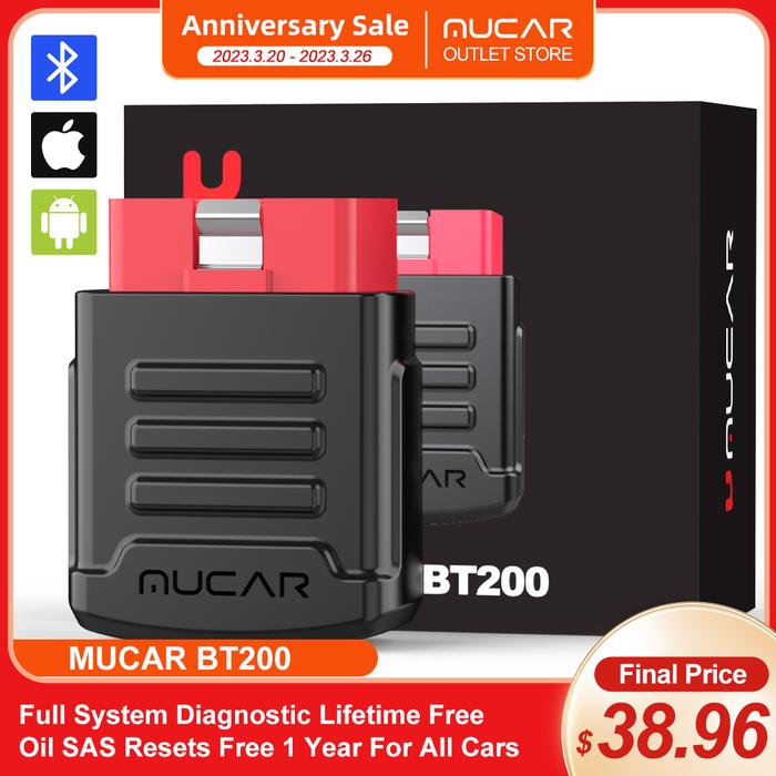 MUCAR BT200 / Pro Obd2 Automotive Diagnostic Tool Professional Car