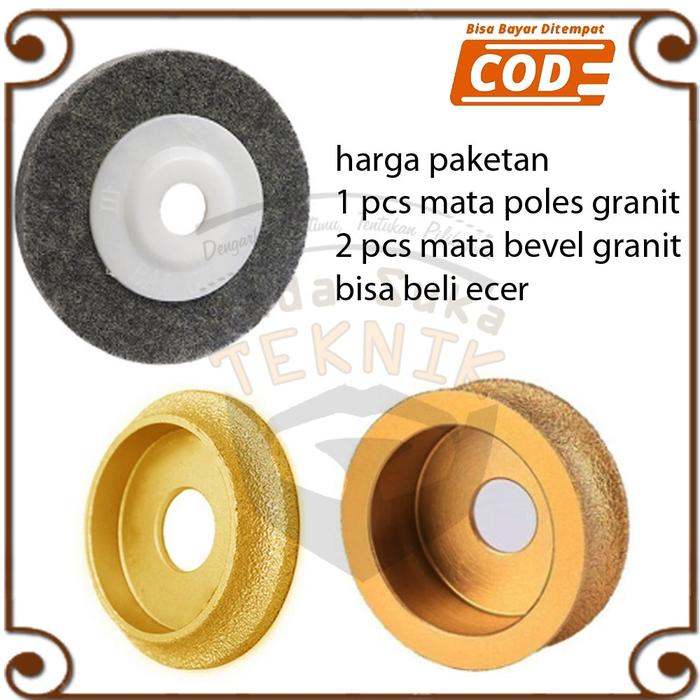 mata gerinda bevel pinggul poles gosok bullnose nylon granit kramik marmer bepel meja dapur