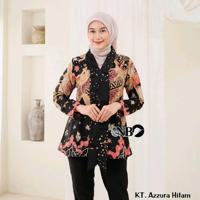 Baju Atasan Wanita KT.Azura Motif Terbaru di Allena Store 91 - Blus Wanita Batik Panjang Seragam Kao
