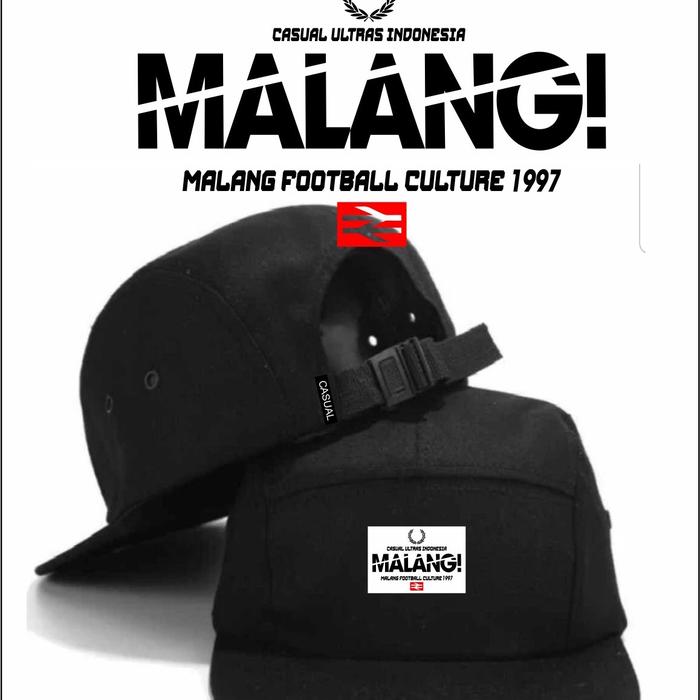 Topi Maternal Jaring Snapback Polos Malang Boys 5 Panel Pria Caps