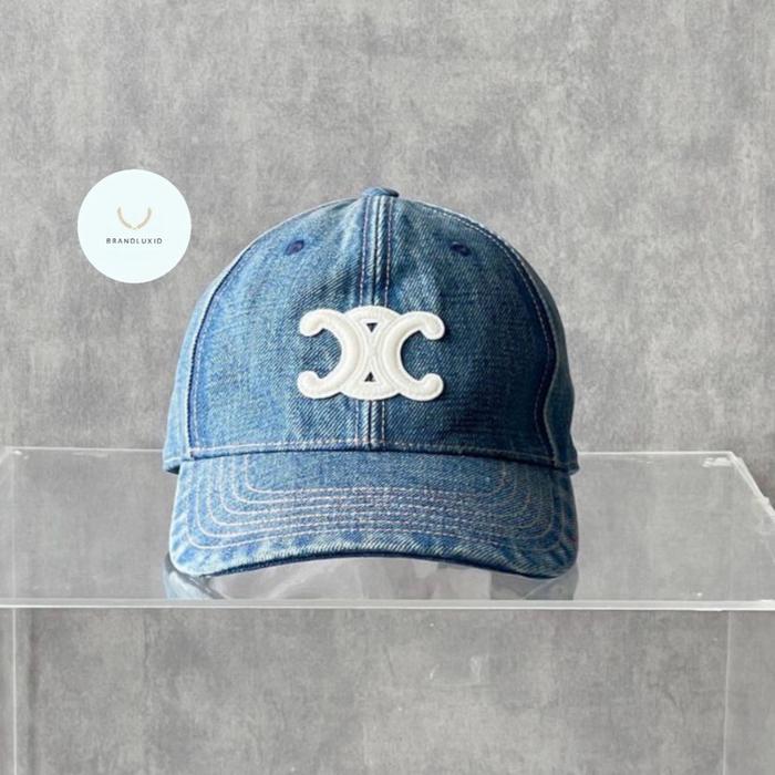 Celine Triomphe Denim Cap