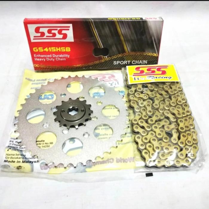Gear Set Sss (415) Satria 2 Tak #Gratisongkir