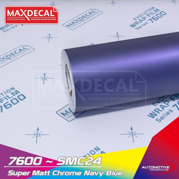 MAXDECAL SMC24 NAVY BLUE Super Matte Chrome Skotlet Motor Premium Metallic Doff [NTS]