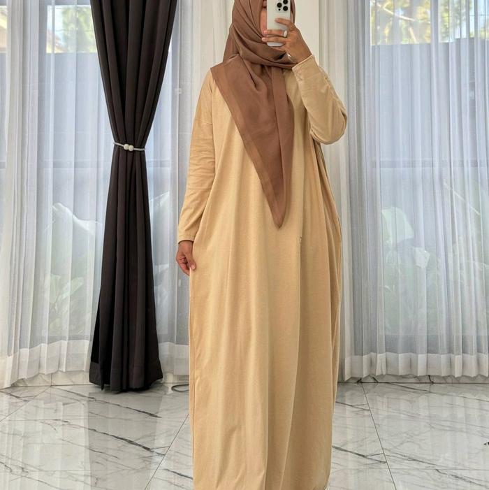 KAFTAN DELUNA WEAR KAOS COMBED Wanita