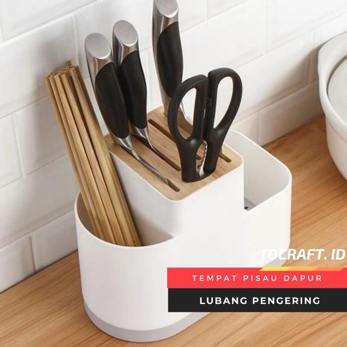 READY TCID Rak Pengering Tempat Wadah Sendok Garpu Pisau Dapur Aesthetic