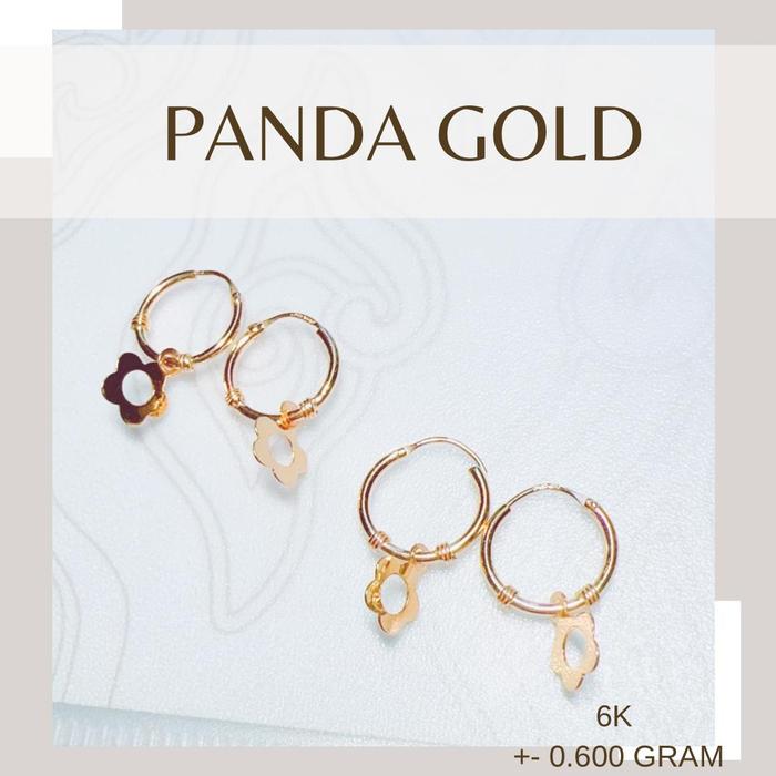 ANTING EMAS BUNGA - EMAS 6K - PANDA GOLD