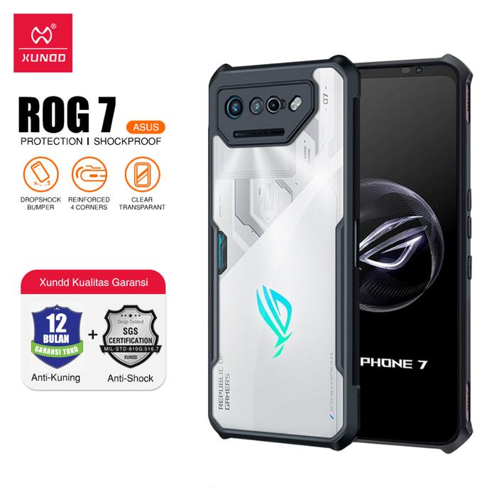 XUNDD Case Untuk Asus ROG Phone 7 / Phone 7 Pro / Phone 7 Ultimate 6.78 inch Shockproof Slim Transpa
