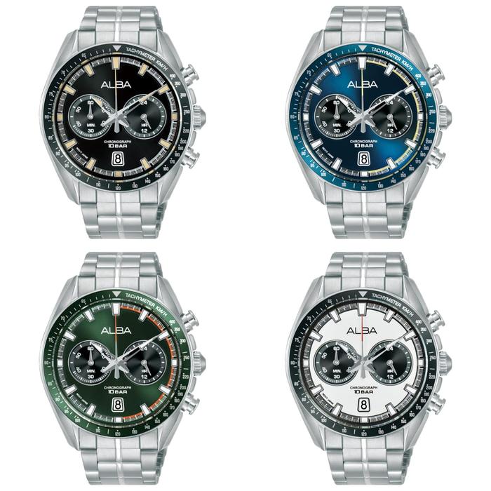 Alba Men Chronograph A4B015 A4B015X1 A4B017 A4B017X1 A4B019 A4B019X1 A4B023 A4B023X1 Jam Tangan Orig
