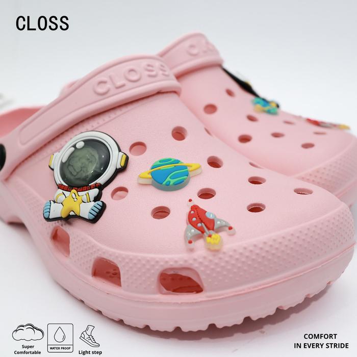 [COD] Sandal Viral TikTok Pria Wanita Dewasa Sandal Kodok Selop Karet EVA Tebal Empuk Anti Slip Anti
