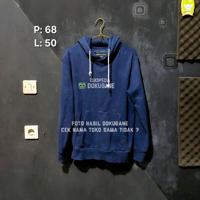 REFINED THE ESSENTIAL Hoodie jumper jaket jacket Navy Kaos Polos oblong pendek thrift second Not uni