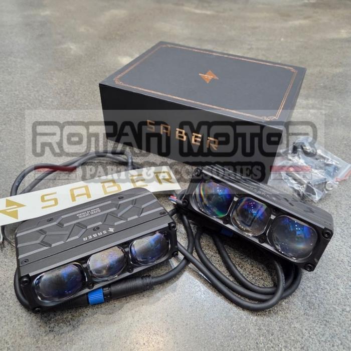 Mini Projie VIRAL Saber SR3 EVO 65W/95W / Saber SR 3 Evo Mini Laser Led / Lampu Sorot SR3 Evo / Mini