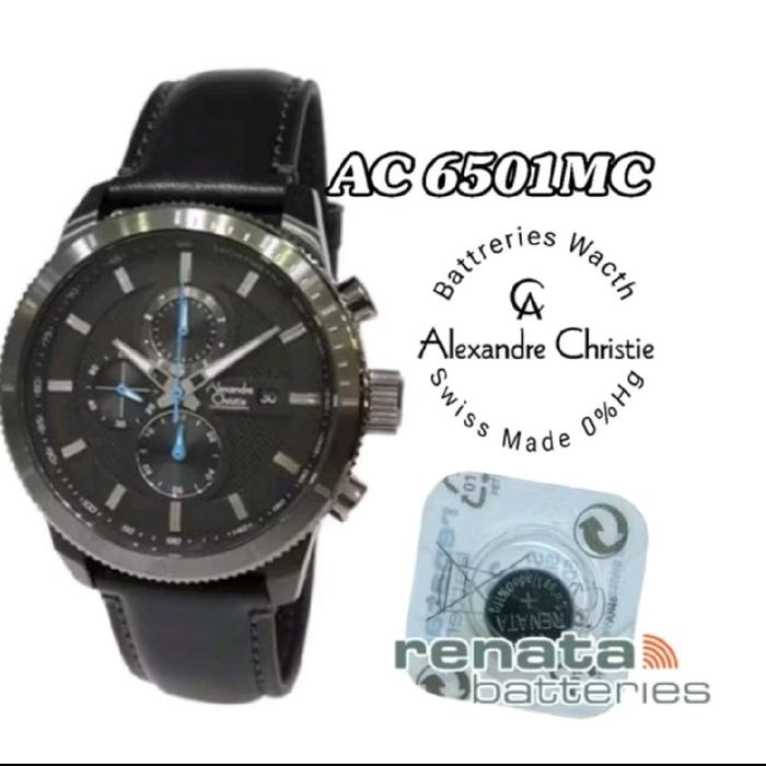 6501MC battrai jam tangan Alexandre Christie battrai pengganti battrai jam original