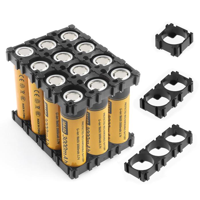 100PCS Plastic 18650 Battery Holder Bracket Cylindrical 18650 Case