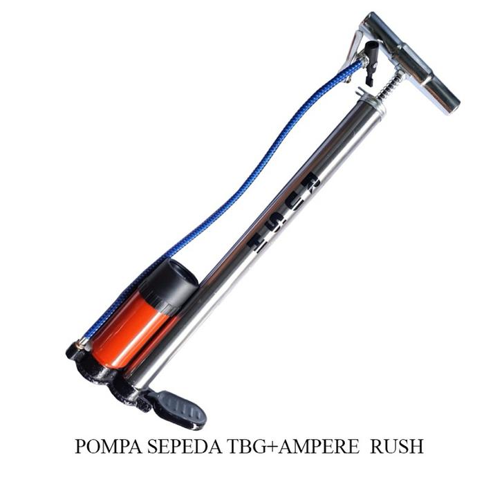Pompa ban motor sepeda tabung stanleiss steel | Pompa angin tahan karat | Pompa sepeda YSK