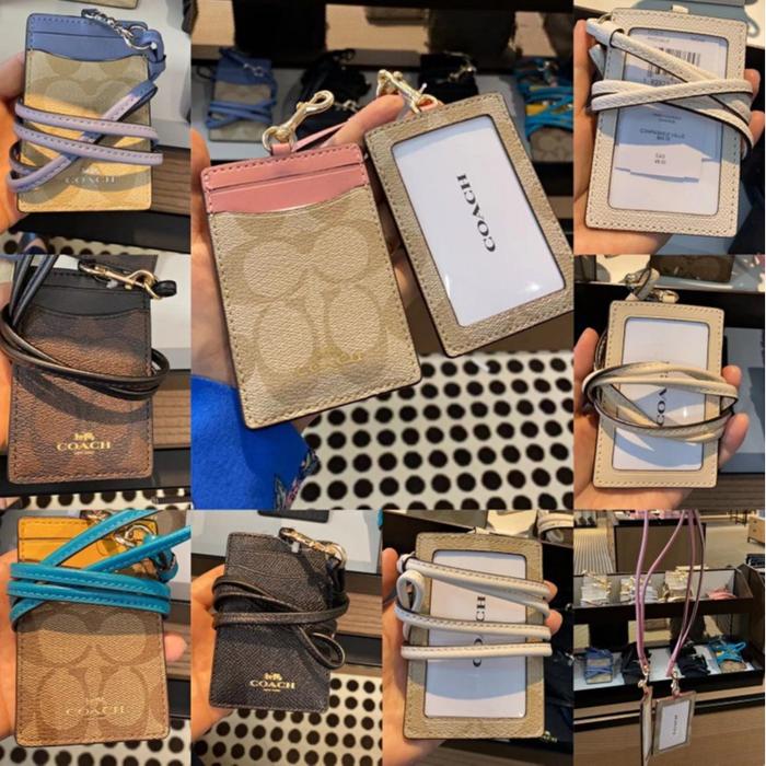 COACH Kartu Kerja/Pemegang Kartu ID/Lanyard/DIY Klasik/Original/Name Tag Holder
