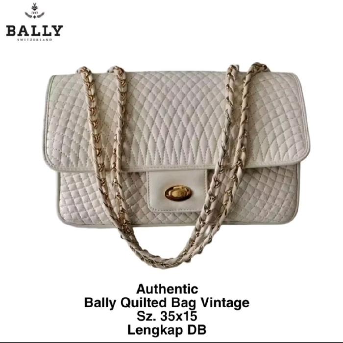 Preloved_Authentic Bally Quilted Sling Bag Vintage
