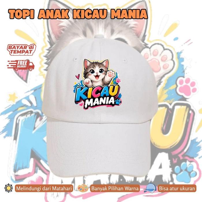 KENSHOP - TOPI ANAK KICAU MANIA LAKI-LAKI PEREMPUAN LAGU DJ KUCING BISA CUSTOM NAMA