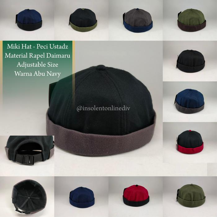 Insolent - MIKI HAT - PECI USTADZ UAS - KOPIAH KEREN - TERBARU TOPI PECI - TOPI IBADAH SHOLAT Muslim