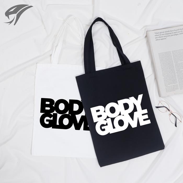 TOTE BAG BODY GLOVE KANVAS PREMIUM UKURAN 40X30CM / TAS / RESLETING / SERUT / WANITA / BELANJA / PAS