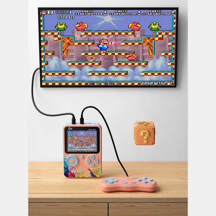 Portable Game Player Built-in Classic 500 Games Connect to TV or Gamepad G5 2 Player Game Boy Game