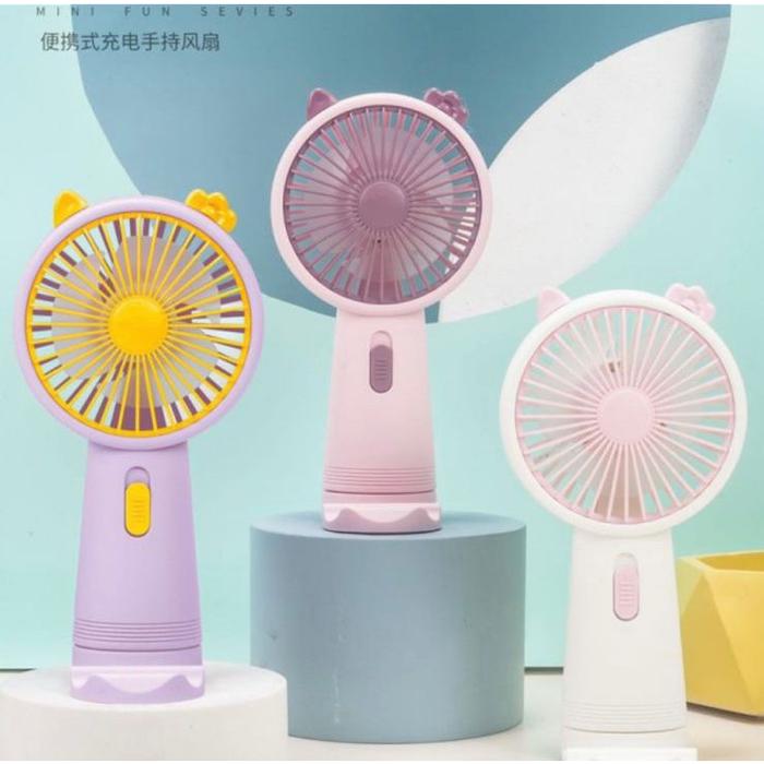 KIPAS ANGIN PORTABLE USB SX115 / MINI FAN USB / KIPAS ANGIN GENGGAM DENGAN DUDUKAN HP