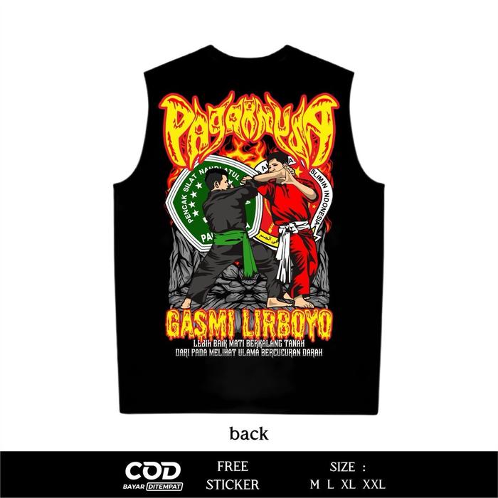 Singlet Pagar Nusa Motif Pagar Nusa Gasmi Lirboyo Sablon DTF By Ofc.trident CA4