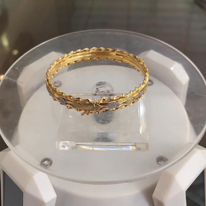 Gelang  emas model bngk  /kadar 300