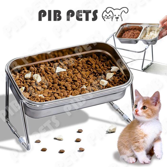 Tempat Makan Kucing Anjing Anti Semut Wadah Makan Kucing Tempat Makan Kucing Stainless Tempat Makan 