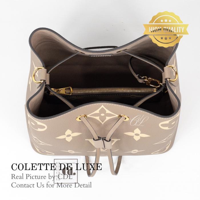 TAS WANITA CODELUXE NEONOE MM MONOGRAM EMPREINTE TOURTELLE/CREME GHW