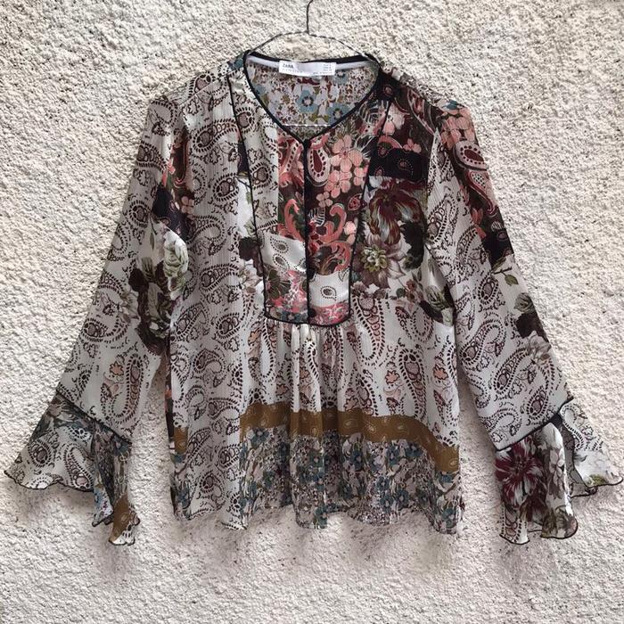 Zara Patchwork flowers print