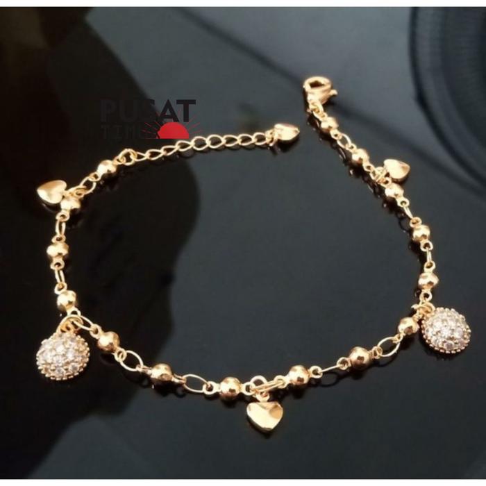 Gelang Xuping Bola Setengah Fashion Wanita | Perhiasan Wanita | PUSAT TIMUR