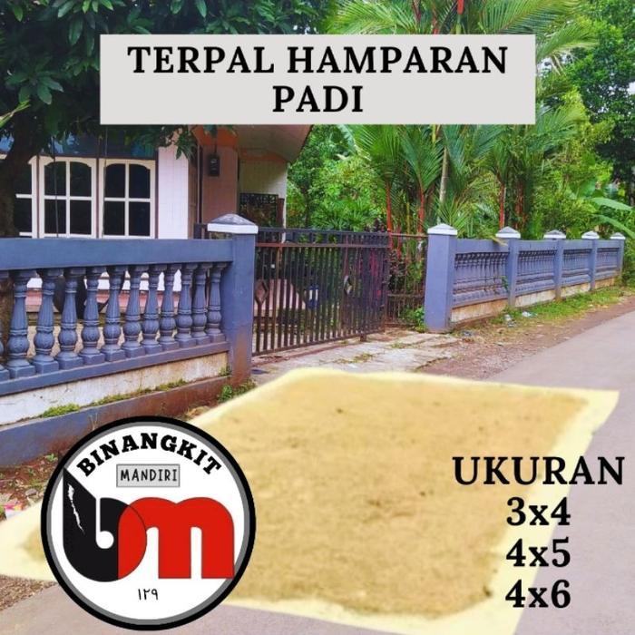 Terpal Jemuran Padi 3x4 Meter Terpal Jemur Padi/Gabah tebal Kuat Tanpa Sambungan