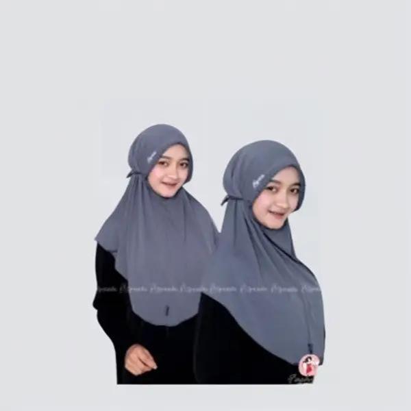 Hijab Amanda Lipit Bahan Jersey Super Muslim Kerudung