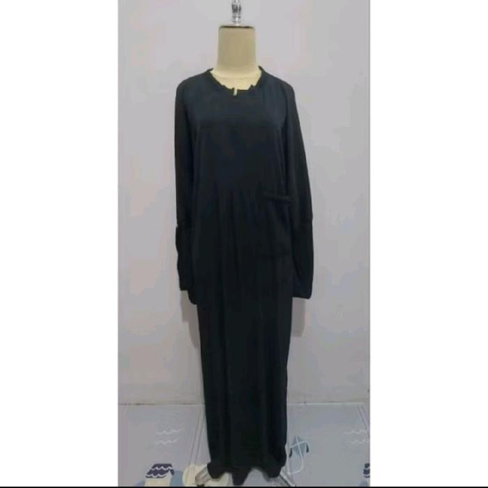 CUCI GUDANG Gamis ZR LD 110-120 Cm PB 140 cm Model Warna Random Bahan Knit Sutra Premium Harga Norma