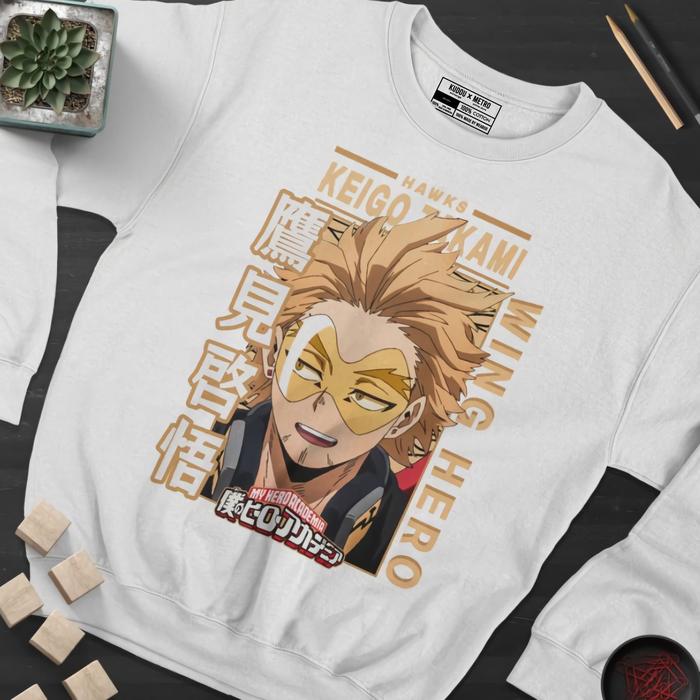 Crewneck Hawks Wing Hero Keigo Takami My Hero Academia Anime Manga