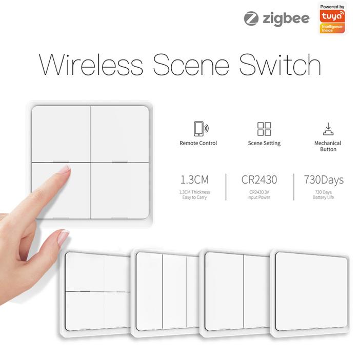 Tuya ZigBee Smart Scene Switch Wall Switch Wall Switch Push Button