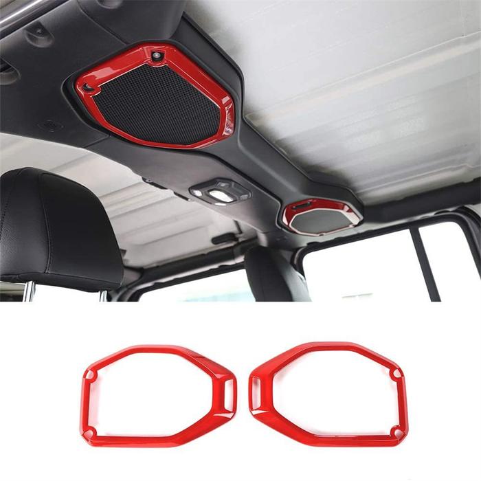 2PCS Top Speaker Audio Surround Trim 2018-2022 for Jeep Wrangler JL