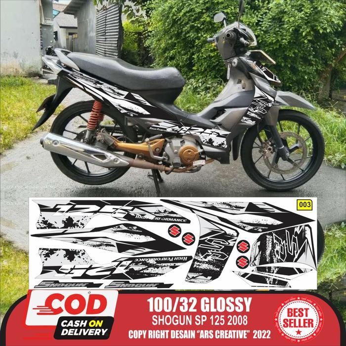 Stiker Striping Suzuki Shogun 125 Sp 2008 Variasi ARS011 Line