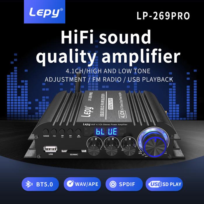 LEPY LP-269 PRO 4.1 Channel Amplifier Bluetooth 5.0 Home Theater