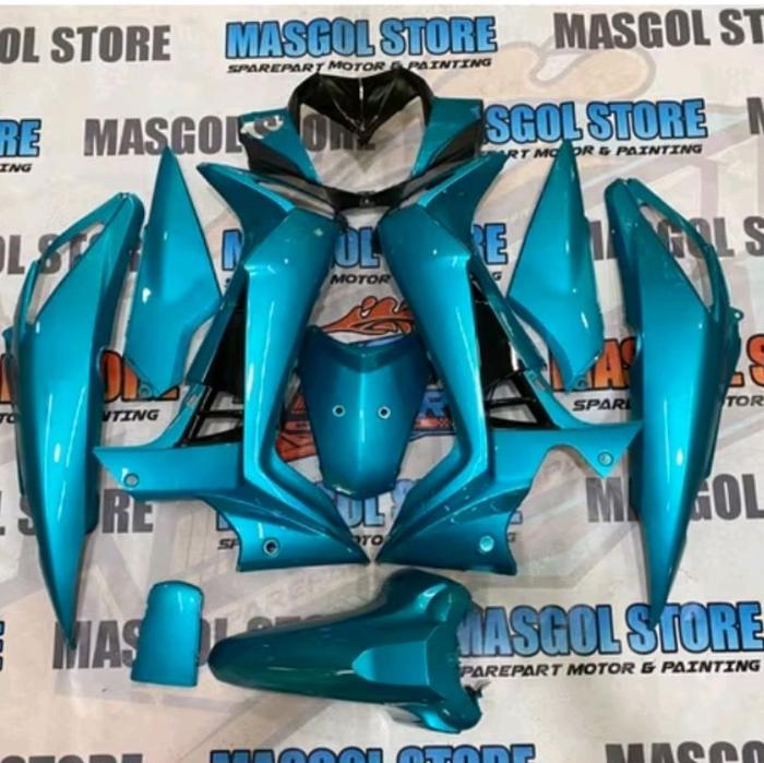 MASGOL STORE Paket Cover Body Fulset Halus untuk Honda Supra X 125 Betmen Tosca Sparepart Motor Pain