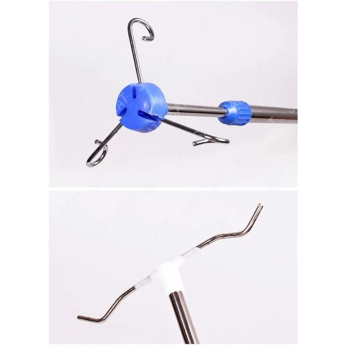 Gantungan Infus Portable 5 Roda Tiang Infus Stainless Adjustable Standar Infus Tiang Infus Roda Tian